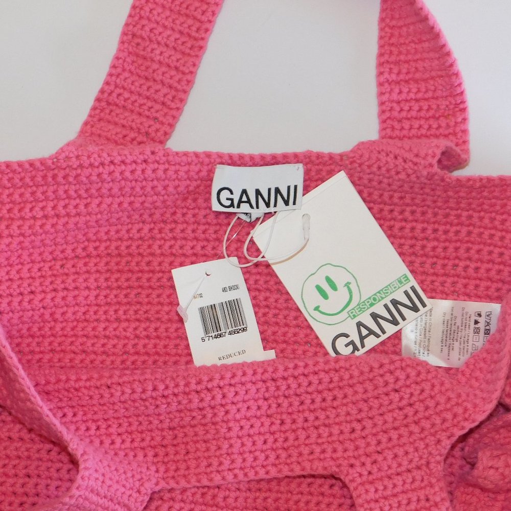 GANNI Crochet Frill Tote - Picture 5 of 6
